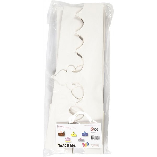 Pappkronen - weiß - 50 Stk Pappkronen - weiß - 50 Stk