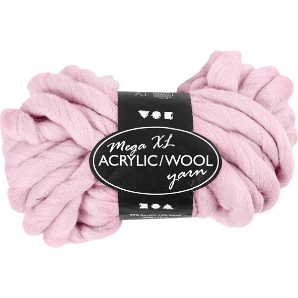 XL-Acrylgarn mit Wolle - 300 g - Rosa XL-Acrylgarn mit Wolle - 300 g - Rosa