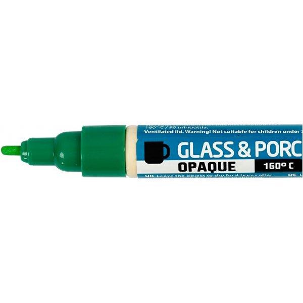 Porzellan- und Glasstift - gemischte Farben - deckend - 12 Stk Porzellan- und Glasstift - gemischte Farben - deckend - 12 Stk