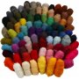 Kardierte Wolle - 86 x 10 g
