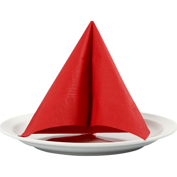 Servietten - rot - 20 Stk