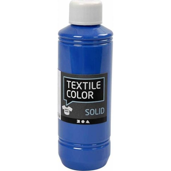Textil Feste Textilfarbe - Brillantblau - deckend - 250 ml