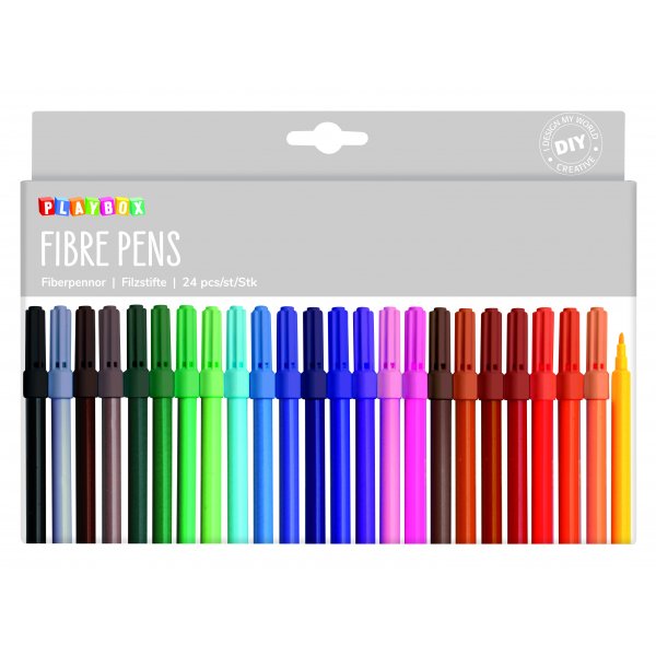 Faserstift 24 St�ck schmal