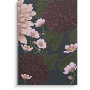 Notizbuch, liniert, A5, Gartenträume, Dahlien-Linien Notizbuch, liniert, A5, Gartenträume, Dahlien-Linien