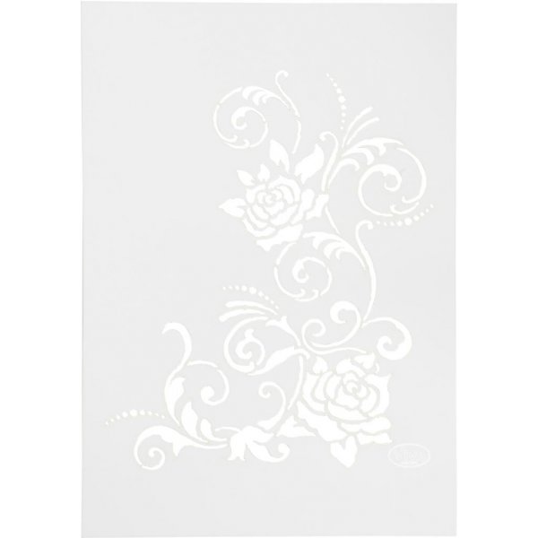 Schablone - Blumen - A4