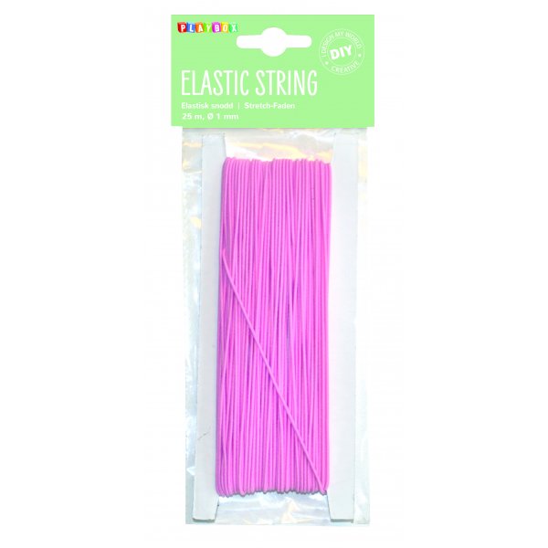 Elastische Kordel rosa 25 m � 1 mm