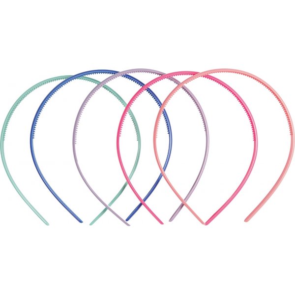 Diadem - 8 mm - gemischte Farben - 5 Stk Diadem - 8 mm - gemischte Farben - 5 Stk