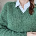 Kundenbild DROPS Kid-Silk Uni Color Garn - 25 g - Dunkelgrün (19)