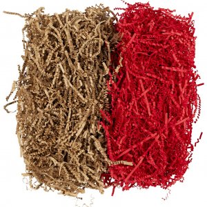 Papierstreifen 25-30 cm x 3 mm Braun/Rot 2x50 g Papierstreifen 25-30 cm x 3 mm Braun/Rot 2x50 g