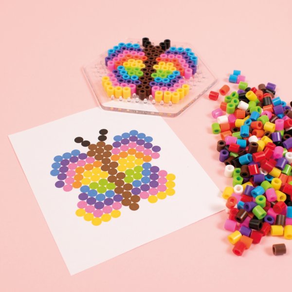 Die Tubenperle mit Platte 1.000 Stück 10-farbig Die Tubenperle mit Platte 1.000 Stück 10-farbig