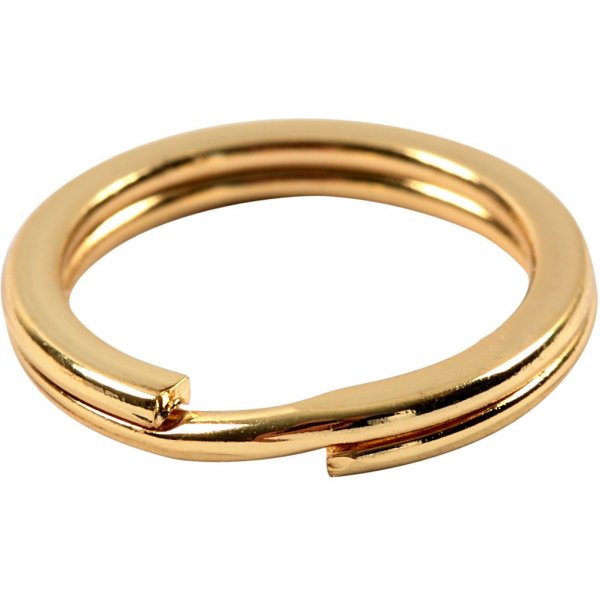 Spaltring - vergoldet - 15 Stk Spaltring - vergoldet - 15 Stk