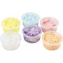 Glitzerknete, Pastellfarben, 6x20 ml