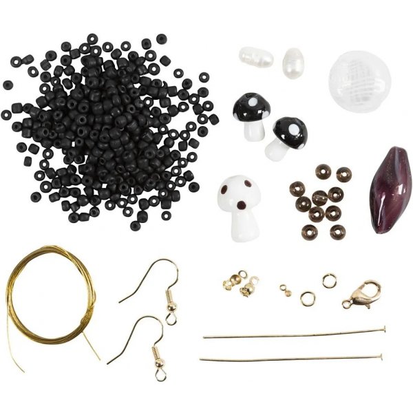 Mini DIY Kit Schmuck, schwarze Harmonie, schwere Halskette Mini DIY Kit Schmuck, schwarze Harmonie, schwere Halskette