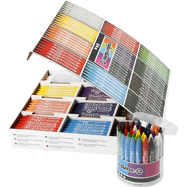 Colortime Buntstifte - gemischte Farben - 12 x 24 Stk Colortime Buntstifte - gemischte Farben - 12 x 24 Stk