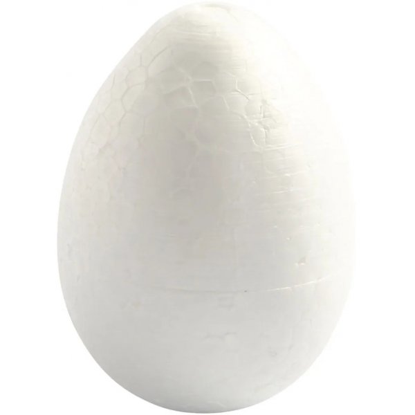 Frigolit-Eier - Wei - H10 cm - 5 Stk