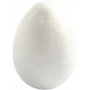 Frigolit-Eier - Wei - H10 cm - 5 Stk
