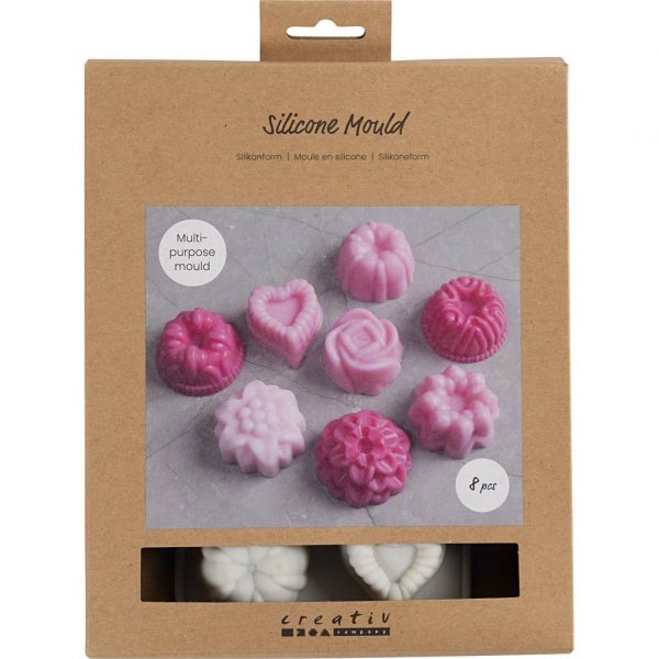 Silikonform - kleine Shortbread-Kekse