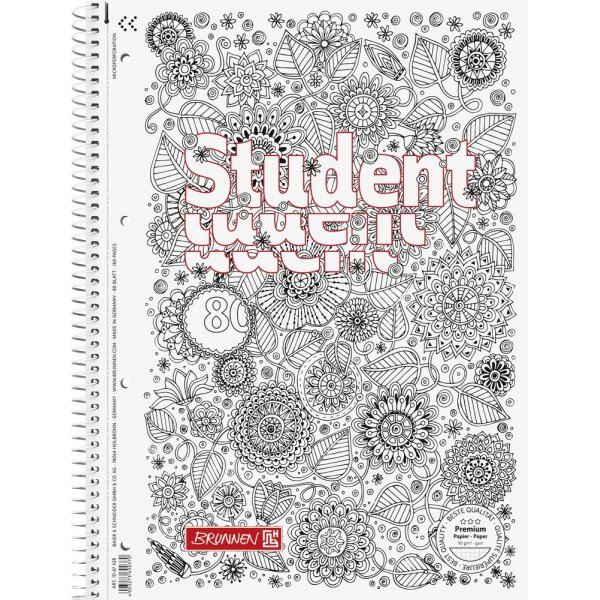 Notizblock - Zentangle A4 90 g - kariert