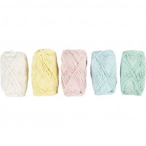 Baumwollgarn 8/4 Pastell 5×50 m 5×20 g Baumwollgarn 8/4 Pastell 5×50 m 5×20 g