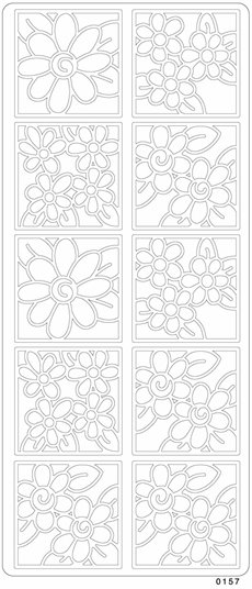 Abziehbilder - Blumen/Karos Abziehbilder - Blumen/Karos