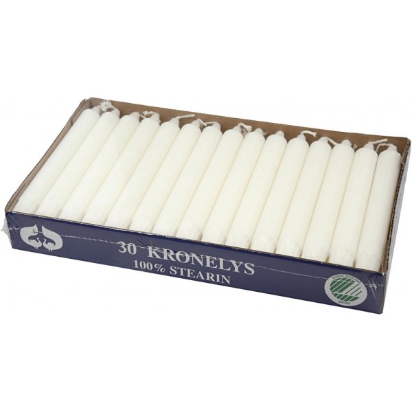 Kerzen - weiß - 30 Stk Kerzen - weiß - 30 Stk