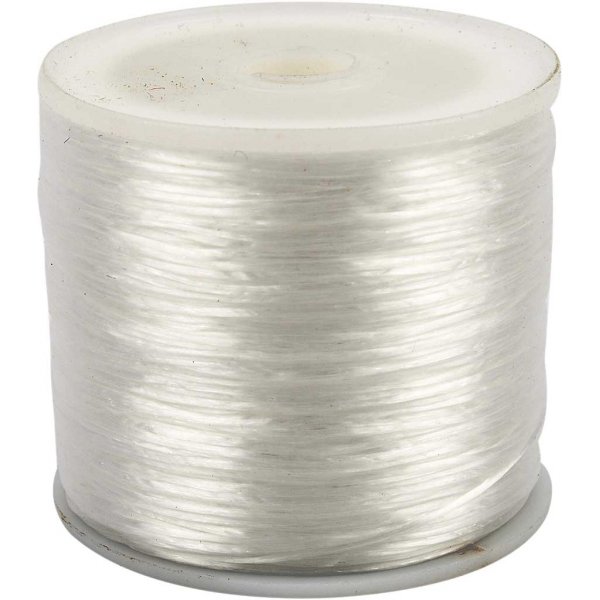 Elastischer Schmuckfaden - Ø1 mm - flach - 100 m Elastischer Schmuckfaden - Ø1 mm - flach - 100 m