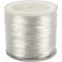 Elastischer Schmuckfaden - 1 mm - flach - 100 m