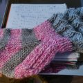 Kundenbild Sox 50g - Rosa/Dunkelrosa/ungebleicht (10)