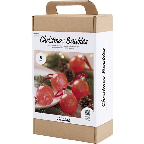 DIY Kit Christbaumkugeln - Marmorierung DIY Kit Christbaumkugeln - Marmorierung