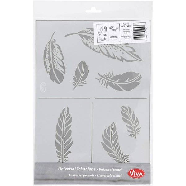 Schablone - Feder - A4 Schablone - Feder - A4