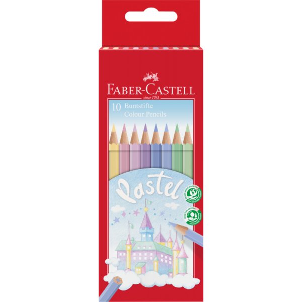 Farbstiftset - Faber-Castell - Pastell sechseckig