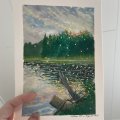 Kundenbild Aquarellblock, geklebt, kaltgepresste B�gen, 300 g - 23 x 31 cm