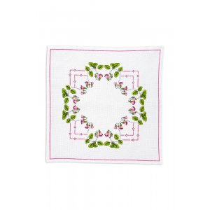 Stickset Stoff - Rosa Uhr Stickset Stoff - Rosa Uhr