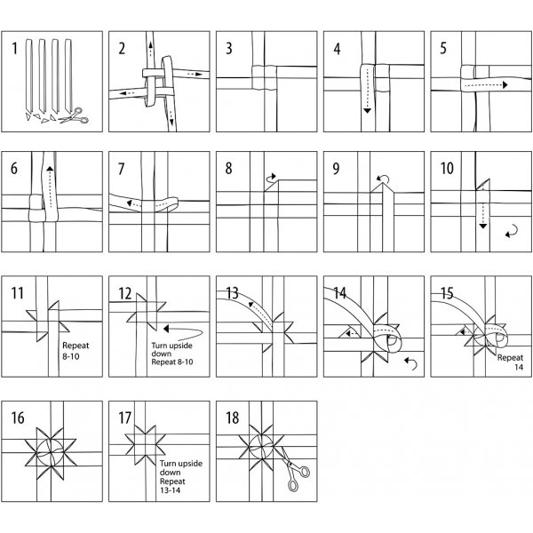 Sternstreifen - weiß - Ø11,5 cm - 100 Streifen Sternstreifen - weiß - Ø11,5 cm - 100 Streifen