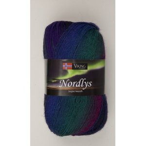 Wikingergarn Nordlys 100g - Grün/Blau/Lila (965) Wikingergarn Nordlys 100g - Grün/Blau/Lila (965)