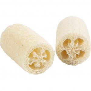 Natürlicher Luffaschwamm, 10 cm Ø 5,5-8 cm, leicht, 2 Stück Natürlicher Luffaschwamm, 10 cm Ø 5,5-8 cm, leicht, 2 Stück