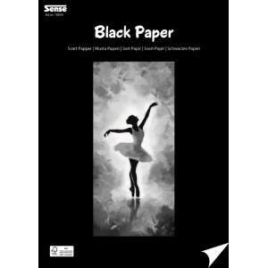Schwarzes Papier A4, 160 g, 30 Blatt, FSC®-zertifiziert Schwarzes Papier A4, 160 g, 30 Blatt, FSC®-zertifiziert