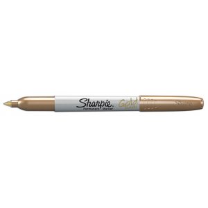 Faserstift Sharpie - Permanentmarker fein - Metallic-Gold Faserstift Sharpie - Permanentmarker fein - Metallic-Gold
