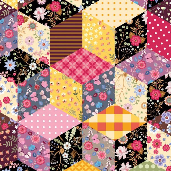 Gemusterter Trik 150 cm - Patchwork-Gromutter