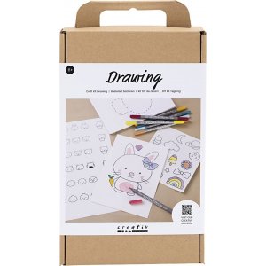 DIY Kit Draw - Pastellfarben - Gemischte Figuren DIY Kit Draw - Pastellfarben - Gemischte Figuren
