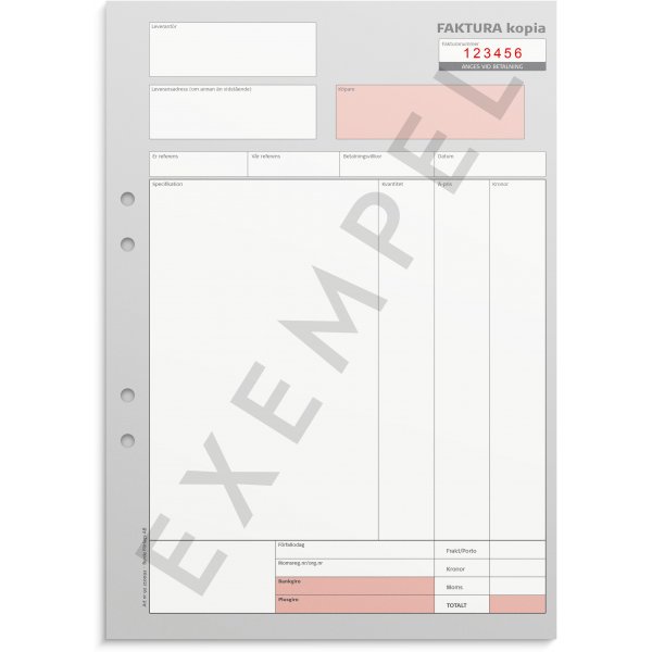 Rechnung - A4 - mit 2 Kopien - nummeriert Rechnung - A4 - mit 2 Kopien - nummeriert