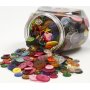 Knopfmix - 2 Lcher - gemischte Farben - 800 Stk