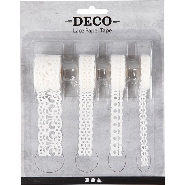 Papierspitze - weiß - 4 x 2 m Papierspitze - weiß - 4 x 2 m