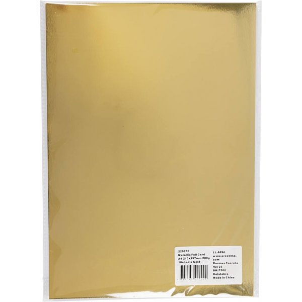 Metallbox - Gold - A4 - 10 Blatt Metallbox - Gold - A4 - 10 Blatt