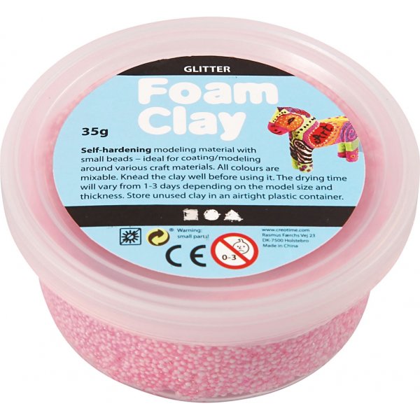 Foam Clay® - hellrot - Glitzer - 35 g Foam Clay® - hellrot - Glitzer - 35 g