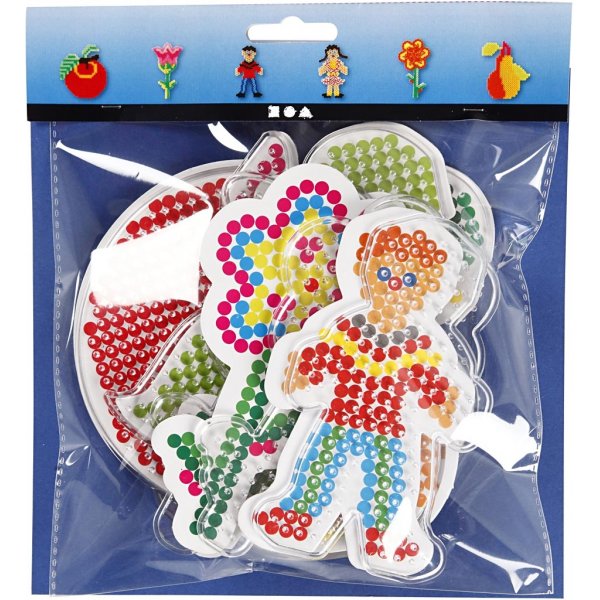 Perlenteller - Blume - Mädchen - Junge - Apfel und Birne - 6 Stk Perlenteller - Blume - Mädchen - Junge - Apfel und Birne - 6 Stk