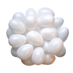 Plastikeier - weiß Plastikeier - weiß