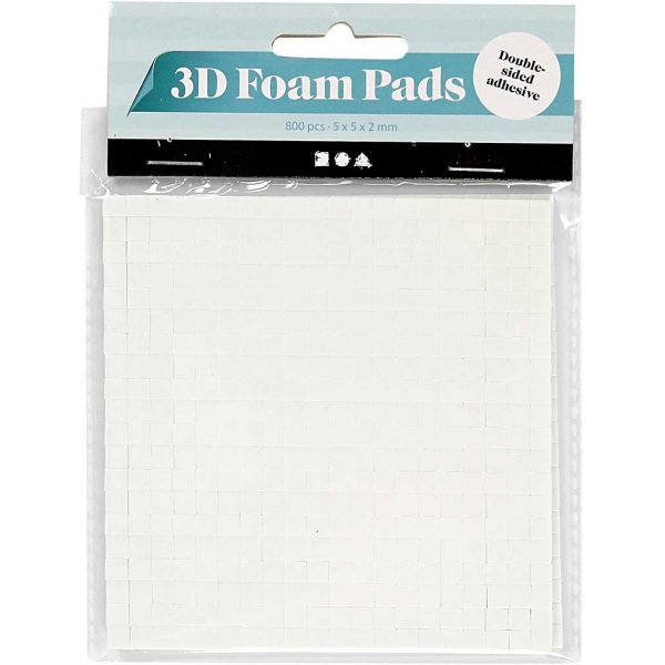 Fixierpads 3D - weiß - 2 x 400 Stk Fixierpads 3D - weiß - 2 x 400 Stk