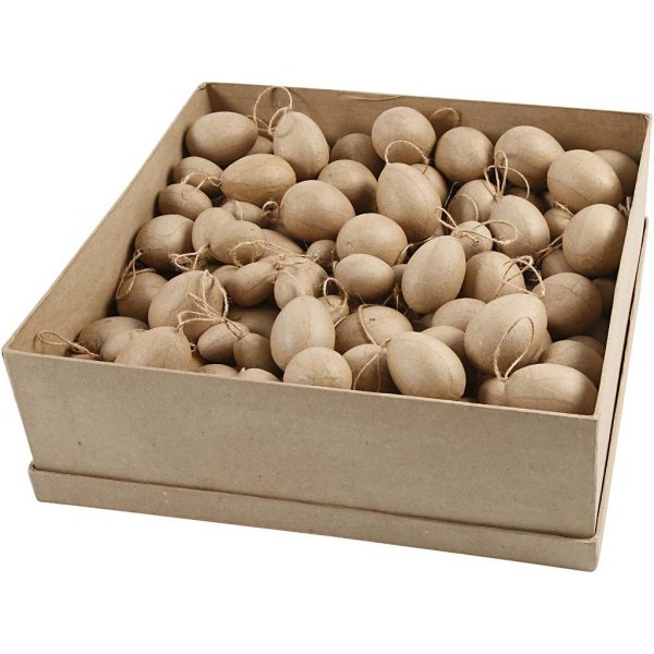 Eier - Pappmaché - 140 Stk Eier - Pappmaché - 140 Stk