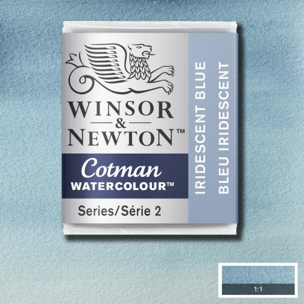 Aquarellfarbe - Cotman - 1/2 Tasse - schillerndes Blau